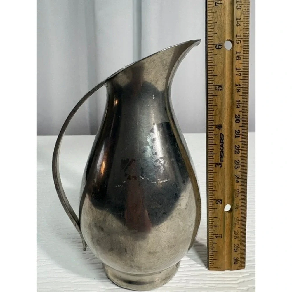 Vintage Royal Holland Pewter K.M.D. Tiel Pitcher Daalderop Holland 6.5